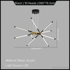 Modern Line Chandelier for Home Decor and Lighting