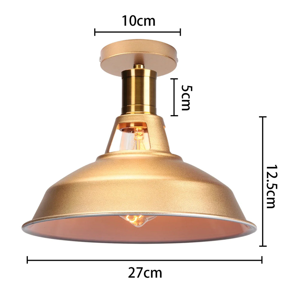 Vintage Industrial LED Metal Ceiling Chandelier Loft Decor E27 Light