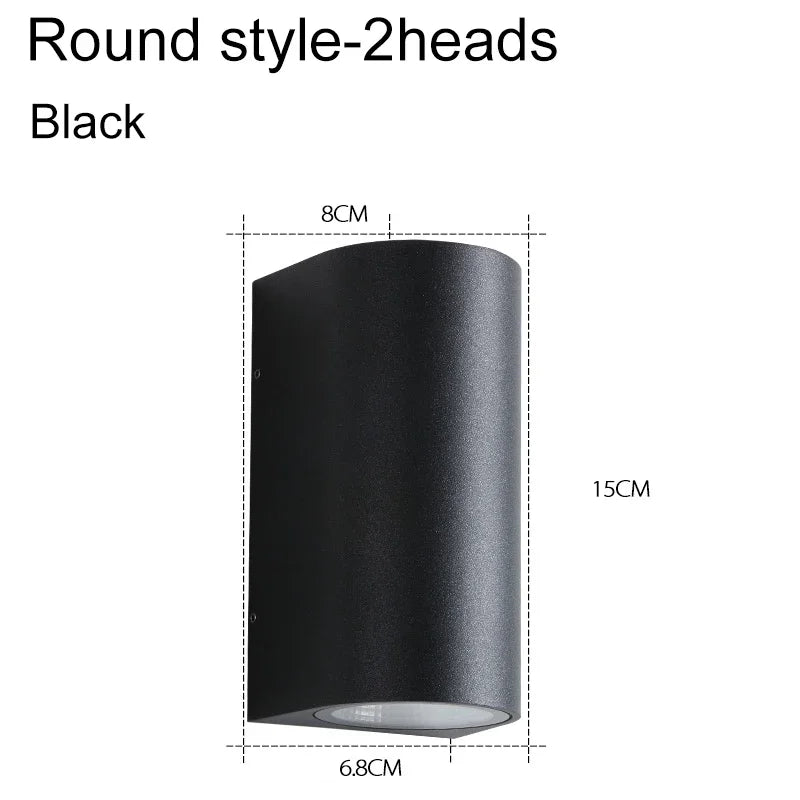 Outdoor GU10 Wall Lamp | Die-casting Engineering Lighting for Garden Villa