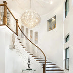 Nordic Chrome Crystal Pendant Lamp for Elegant Home Décor