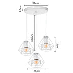 Wrought Iron Caged Pendant Light for Industrial Style Decor