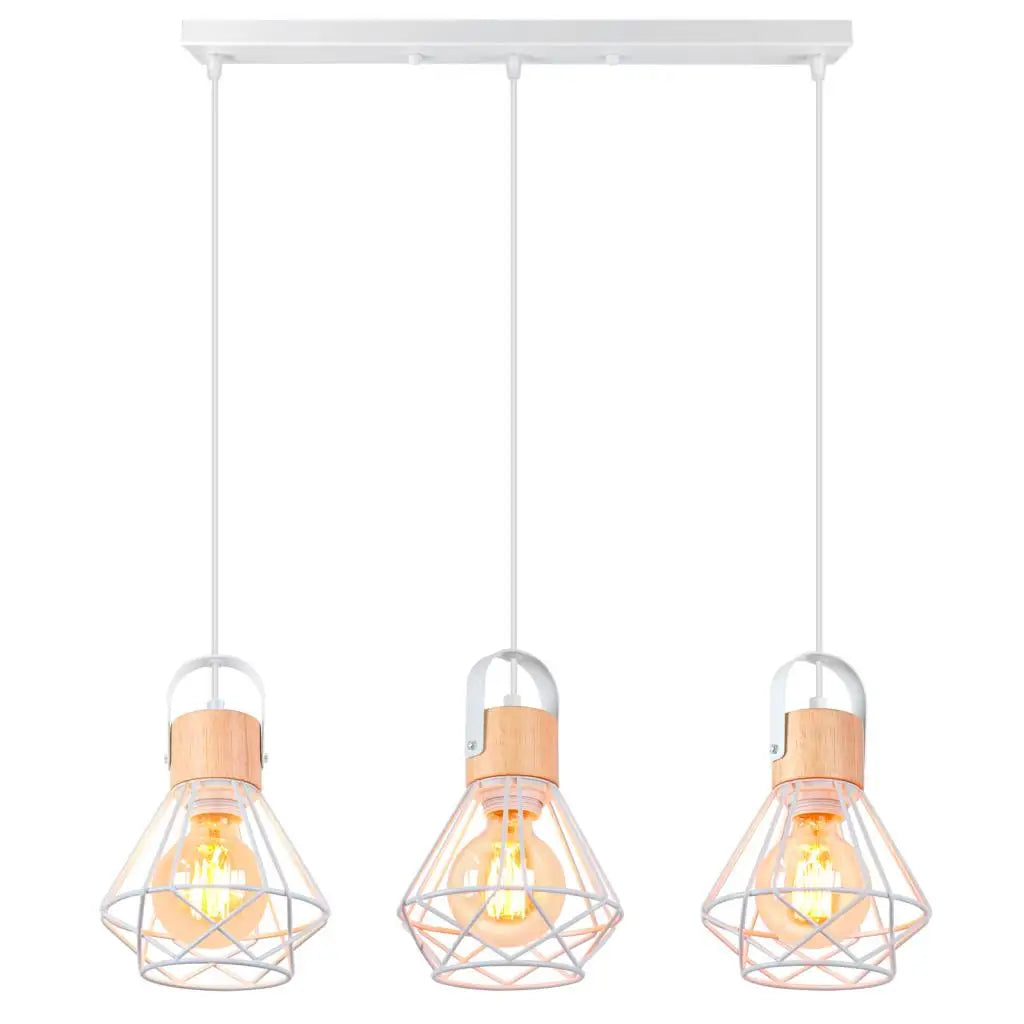 Modern Wood Pendant Light Fixture for Living Dining Kitchen Bedroom