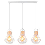 Modern Wood Pendant Light Fixture for Living Dining Kitchen Bedroom