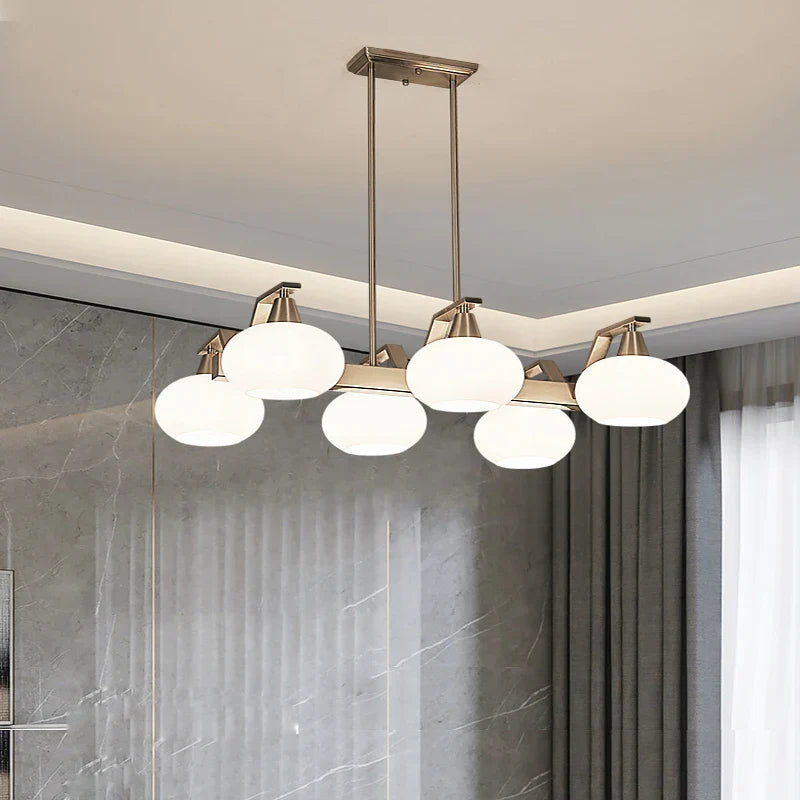 Modern Nickel LED Chandelier Light for Living, Dining, Bedroom - Luminaire