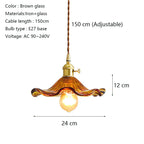 Lotus Leaf Pendant Lights: Modern Nordic Glass Pendant Lamp for Bedroom, Dining Room, Kitchen