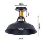 Vintage Industrial LED Metal Ceiling Chandelier Loft Decor E27 Light