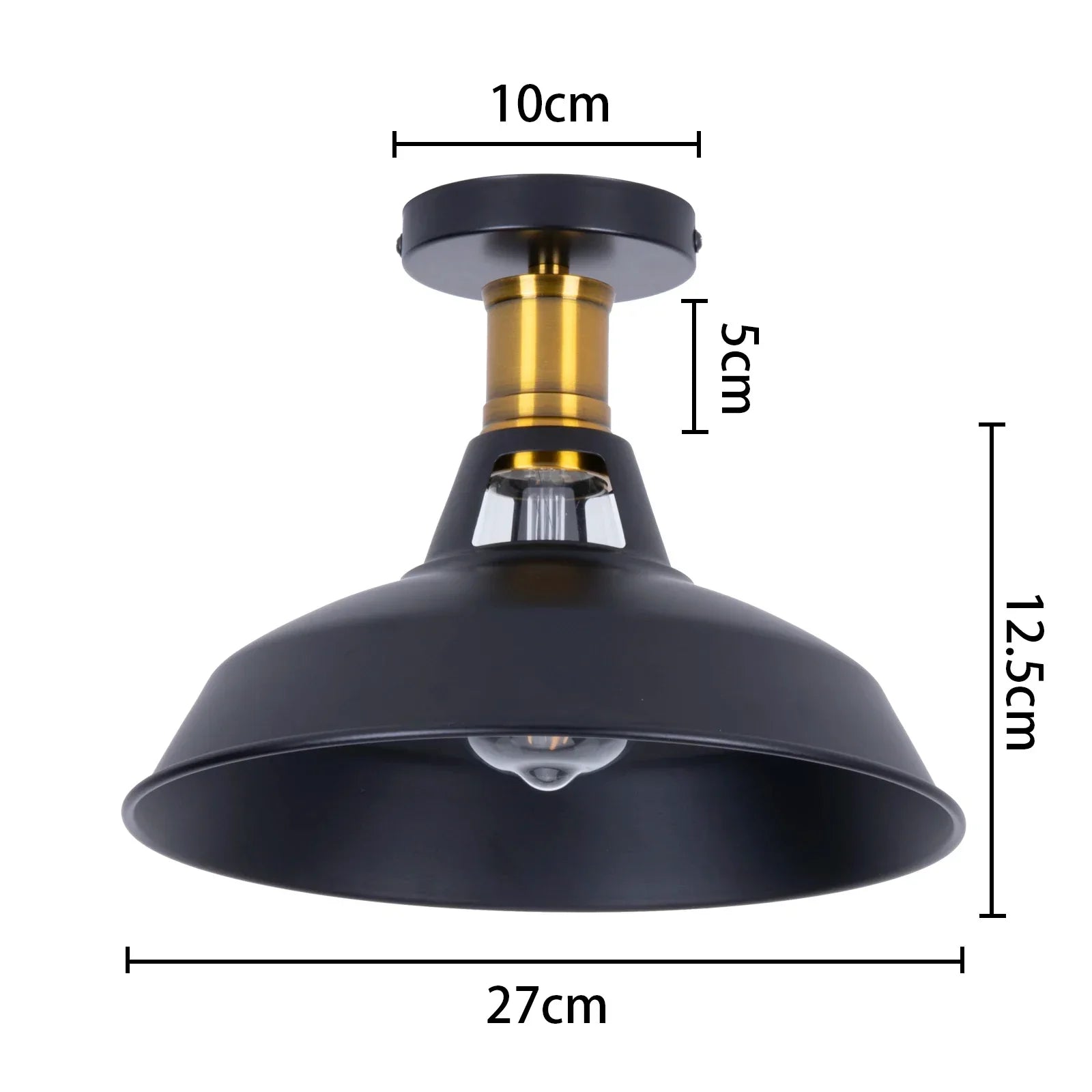 Vintage Industrial LED Metal Ceiling Chandelier Loft Decor E27 Light