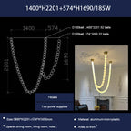 Pearl Necklace Chandelier: Modern Luxury Pendant Light for Living Room, Staircase, Foyer