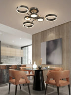 Gold Plated Luxury Chandelier with Remote Control Crystals for Elegant Living & Bedroom Decor