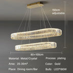 Crystal Pendant Chandelier Modern LED Ceiling Light Fixture