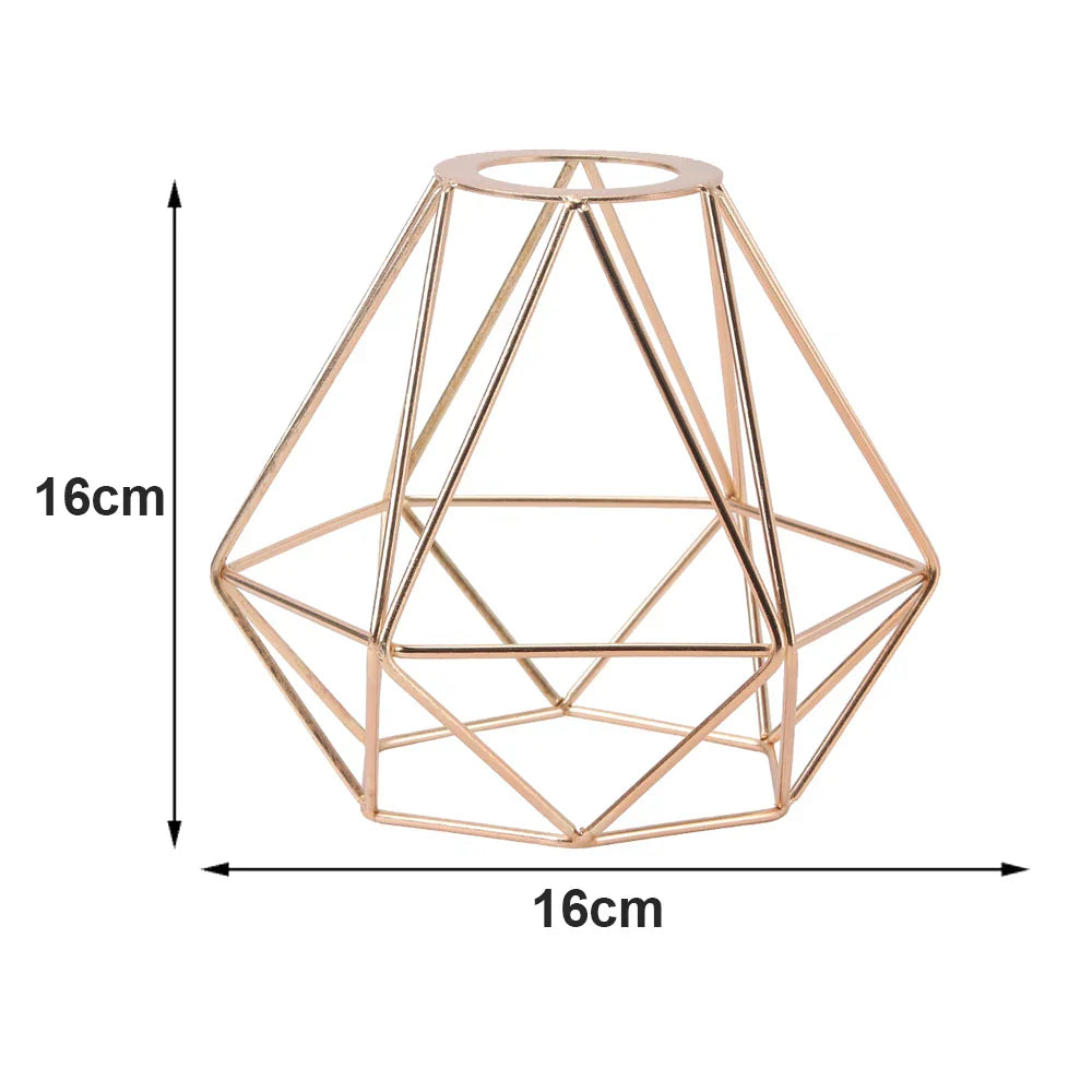 Geometric Metal Light Cage Cover Pendant Lampshade