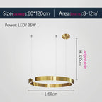 Modern LED Chandelier: Height Adjustable Pendant for Dining & Living Room.