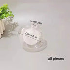 1/4/8pcs Pack 1cm Opening G4 Glass Shade Replacement Globes for Chandelier