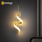 Gold Copper LED Wall Sconce for Bedroom Living Room Hallway