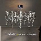Starry Crystal Chandelier Ceiling Light for Luxury Living Spaces