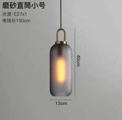 Glass Ball Pendant Light Fixture for Kitchen Dining Room Bedroom - Modern Hanging Lamp Luminaire Home Decor Lighting