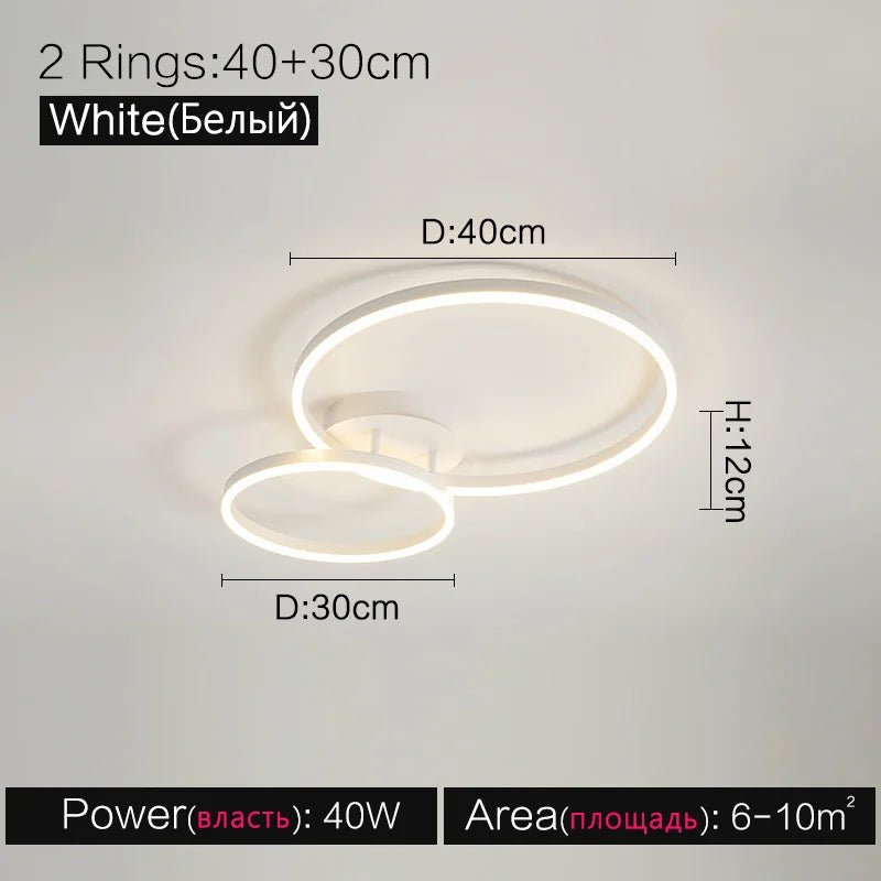 Ceiling Lamp Set for Bedroom, Study & Modern Atmosphere