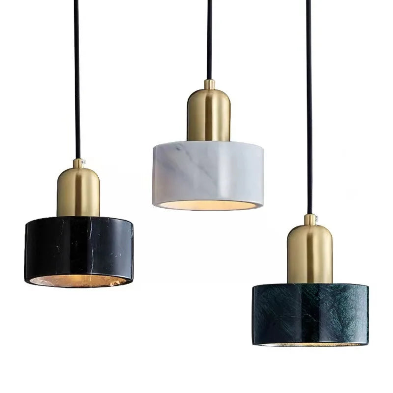 Marble Chandelier: Modern LED Pendant Lighting for Dining, Living, and Bedroom Décor