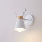 LED Antlers Wall Lamp Wooden Nordic Vintage Modern Loft Bedroom Lighting E27