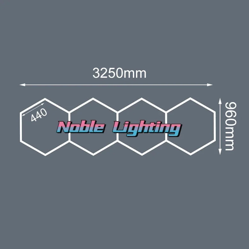 Honeycomb LED Ceiling Light: Custom Link for Worksop Gym