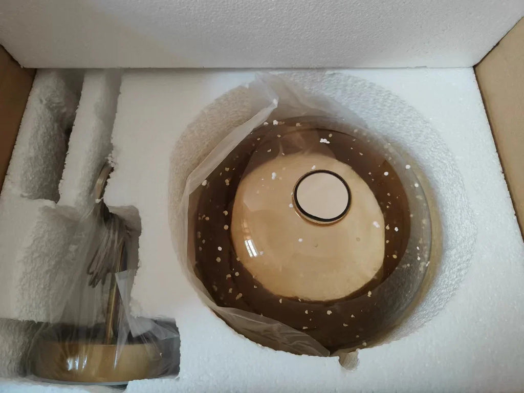 Bucket Glass Pendant Lamp LED Modern Hanging Lights for Dining Room Kitchen Home Décor