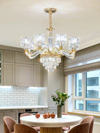 Crystal Chandelier: Elegant European Garden Lamp for Living Room, Bedroom