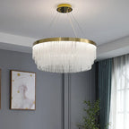 Crystal Luxury Hanging Ceiling Lamps LED Chandelier for Living Room Decor