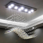 Crystal Chandelier LED Pendant Light for Living Room, Cafe, Office, Home