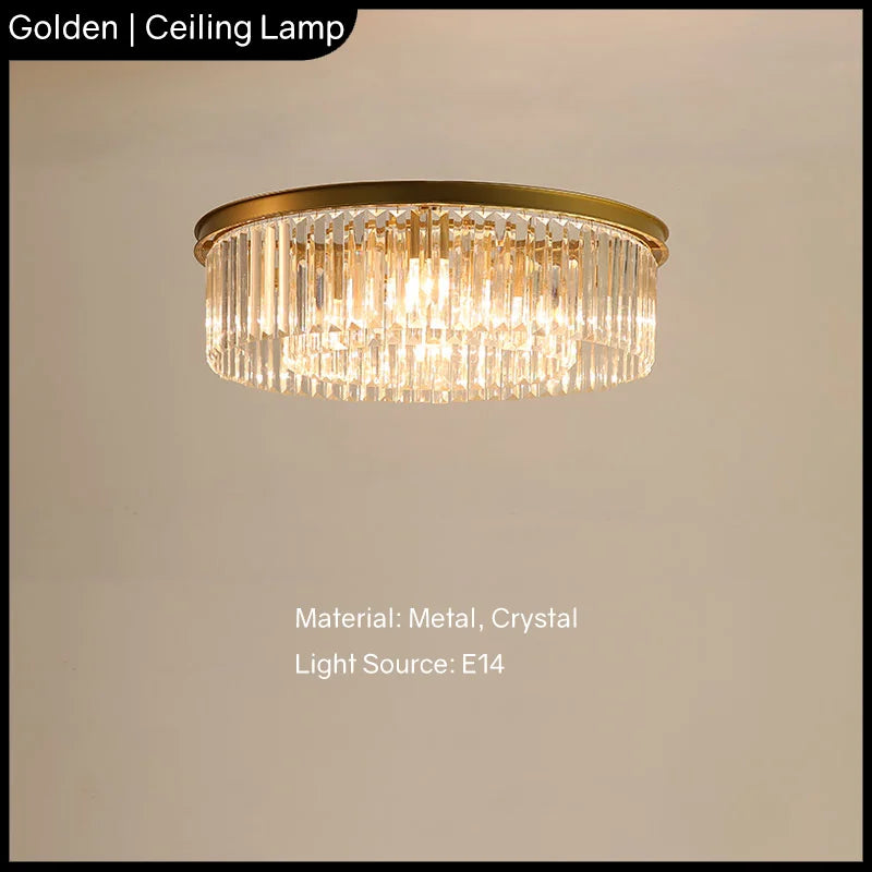 Luxury Crystal Chandelier: Modern Ceiling Pendant Light for Home Decor & Restaurant
