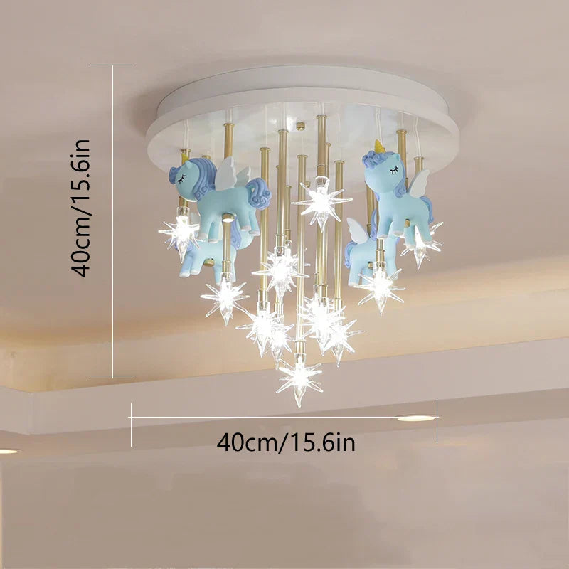 Star Anime Animal Ceiling Light for Kids Room Decor