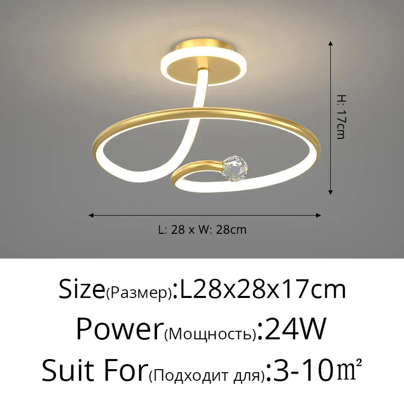 Modern LED Ceiling Chandelier for Home Decor Lighting Fixture