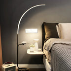 LED Art Floor Lamp Modern Design Black White Gold Living Room Decoration