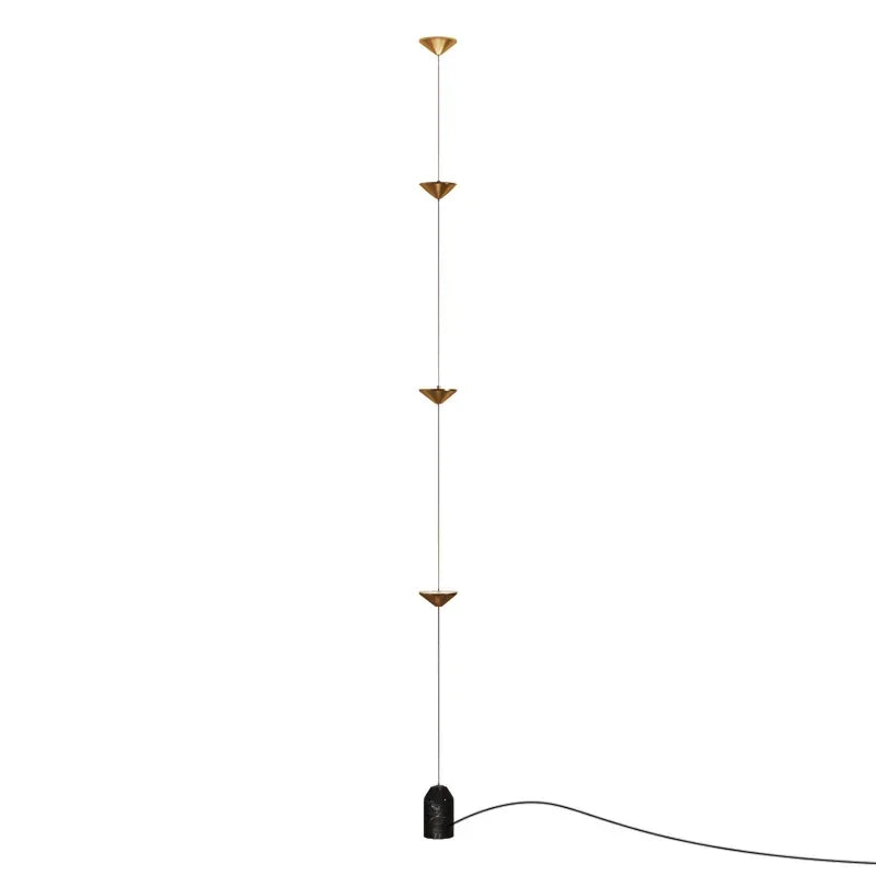 Cone Design Art Iron Hanging Cable Floor Lamp