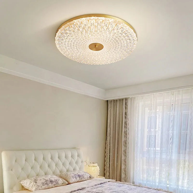 Round Acrylic Ceiling Lamp: Modern Light Luxury for Bedroom & Living Room