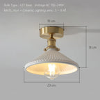 Japanese Ceramic Chandelier Lighting for Kitchen Dining Room Luxury Led Ceiling Lamp