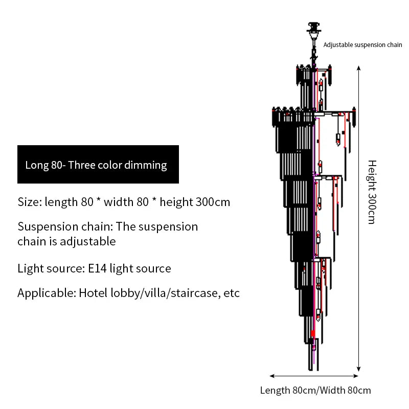 Crystal Chandelier: Elegant Light Fixture for Luxury Interiors