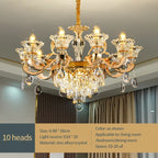 Crystal Chandelier Pendant for Villa Duplex, Hotel Lobby, European Décor
