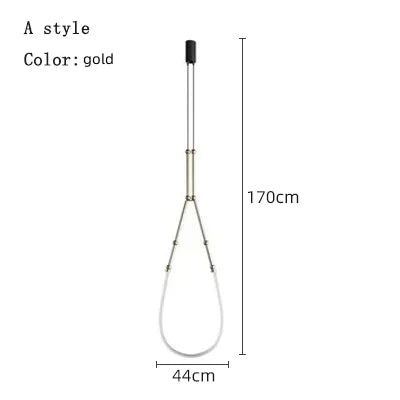 Nordic Modern Art Line LED Pendant Light for Home Décor