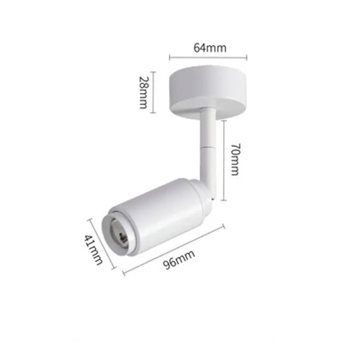 Adjustable Beam LED Ceiling Lamp with Multi-Angle Track Lighting