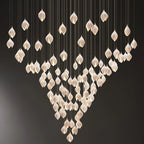 Petals G9 LED Pendant Light: Modern Ceramics Lustre for Hotel Lobby, Villa, Living Room, Stairs