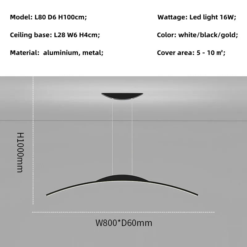 Modern Nordic LED Chandelier for Dining Room Island, Office, and Living Room