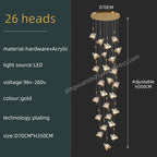 Butterfly Acrylic Chandelier Modern Ceiling Light Pendant Lamp for Living Room