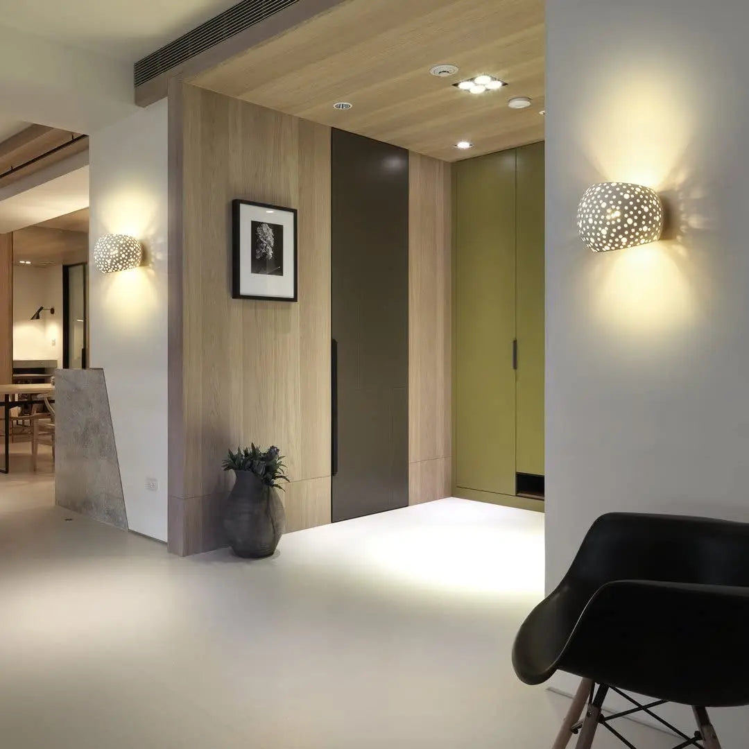 Gypsum LED Wall Lamp 5W Sconces Modern Indoor Lighting Bedroom Living Room