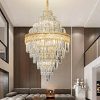 Elegant Crystal Chandelier: Modern European Lighting for Living, Dining & Bedroom