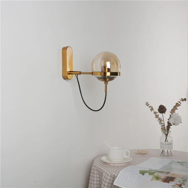 Nordic LED Wall Lamps for Home Bedroom Vintage Cafe Restaurant E27 Fixtures