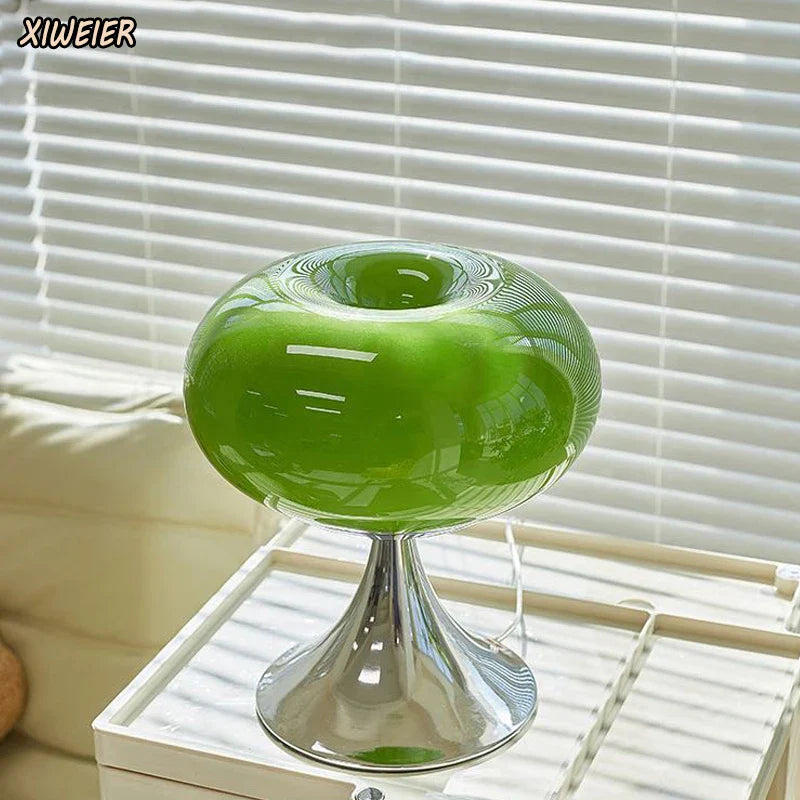 Glass Table Lamp Bauhaus Design for Cozy Living Space