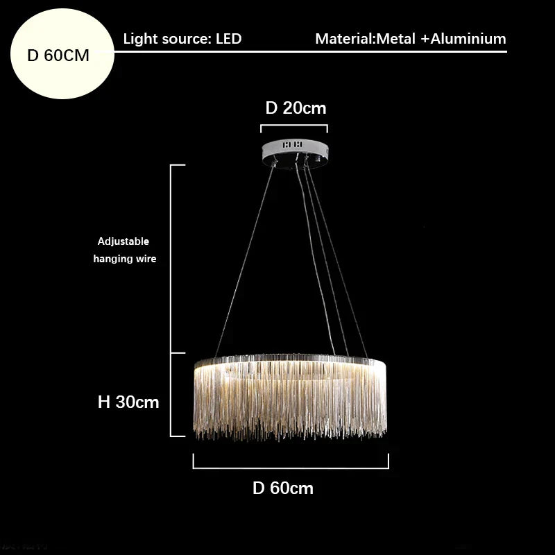 Tassel Chandeliers: Luxury Lighting for Home, Restaurant, and Hotel Settings