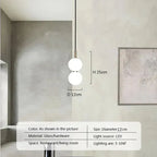 Nordic Glass Pendant Light LED Multihead Smoke Grey Hanging Lamp