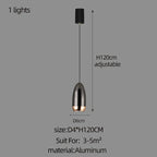 Modern LED Mini Chandelier for Penthouse Villa Kitchen Living Room & Staircase