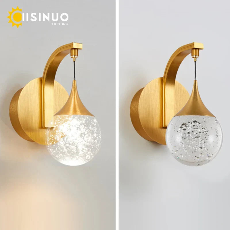 Crystal LED Wall Sconce for Elegant Home Décor